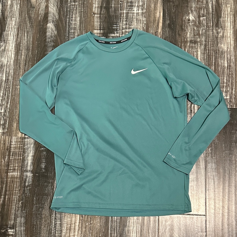 Nike Green Long Sleeve Shirt